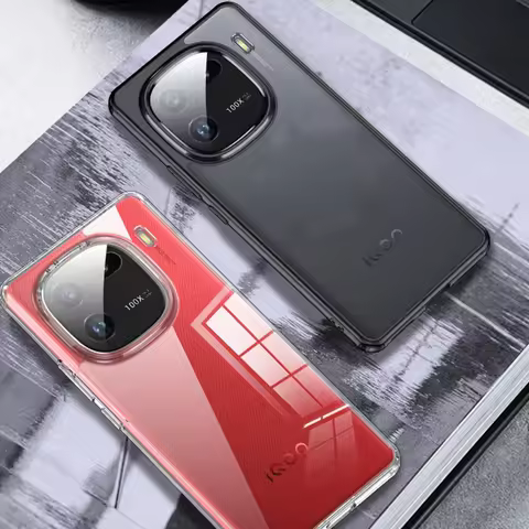 iQOO12 Clear Phone Case for Vivo iQOO 12 Pro 5G Soft TPU Silicone Frame Matte Shockproof Transparent
