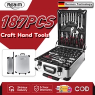 REAIM 187 Pcs Tool Box Set Heavy Duty Tool Craft Hand Tools Drawer Set Total Tool Set Spanar Box