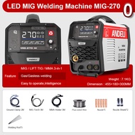 [SQRT] ANDELI MIG/Arc/ LIFT TIG 3 In 1 MIG-270ช่างเชื่อมสามารถฟลักซ์ MIG โดยไม่ต้องใช้แก๊สและเครื่อง