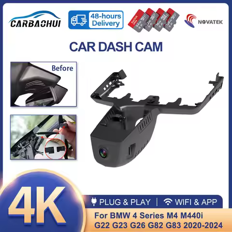 Dash Cam for BMW 4 Series M4 M440i G22 G23 G26 G82 G83 2020-2024, 4K Car DVR Camera for 8 Series G14