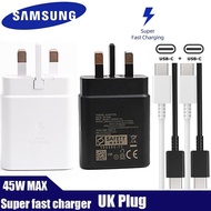 Original Samsung 45W Travel Adaptor 5A Super Fast Charging PD 3.0 Fast Charger USB-Type-C For Note 2