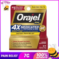 Orajel PM 4X Medicated for Toothache & Gum Oral Antiseptic Cream Pain Reliever 7g 0.25 oz
