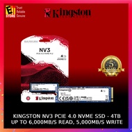 KINGSTON NV3 M.2 2280 NVME PCIE GEN 4.0x(SNV3S/500G, SNV3S/1000G, SNV3S/2000G) - Up to 6,000MB/s rea