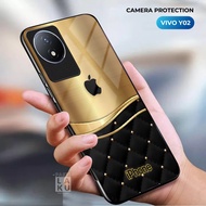 Softcase Glass Kaca [SF163] VIVO Y02 2022 Latest Mobile Phone Case - Mobile Phone Protector - Mobile