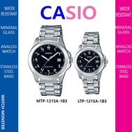 CASIO classic Analog couple watch MTP-1215A-1B3 & LTP-1215A-1B3
