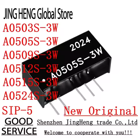 1PCS A0503S-3W A0505S-3W A0509S-3W A0512S-3W A0515S-3W A0524S-3W R3 5V TURN 3.3V 5V 9V 12V 24V SIP-5