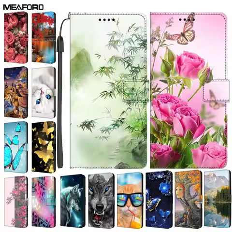 Leather Flip Case For Sony Xperia 10 VI 5VI Cases 10IV 5IV 1IV Stand Wallet Book Card Covers For Son