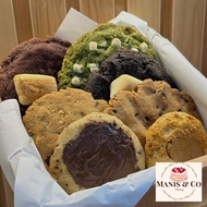 Manis&Co's Soft Cookies 4pcs (Lovely Set) Soft Chewy Lotus Biscoff Double Chocolate Smores Red Velve