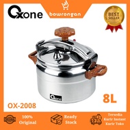 Guaranteed OXONE OX-2008 Aluminum Pressure Cooker 8 Liter Pressure Cooker