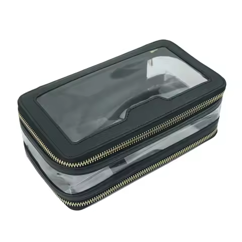 Waterproof Large Capacity, Need Laptop For Travel, Transparent Storage Bag Need PU Leather