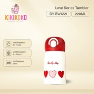 KIKIKOKO Love Series 316 Stainless Steel Tumbler Cold & Hot 220ml Lids Vacuum Insulated With Handle 