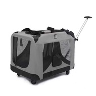 Trolley Tent Cage Pet Portable Folding Stroller Bag Trolley Box Breathable Cage Pet Car Carrier Cat 