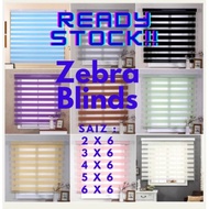 [READY STOCK] Zebra Blinds / Roller Blinds / Window Blinds / Bidai Moden
