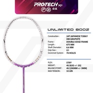PROTECH Badminton Racket - Unlimited 800Z (4UG1) (MAX 32LBS) (FREE String + Grip + Bag)