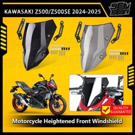 For Kawasaki Z500 SE Z 500 2024 2025 Motorcycle Front Heightening Windshield Windscreen Baffle Wind 