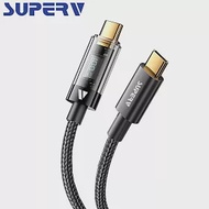 SuperV rt100 100W Type-C to C 數顯快速充電線(120cm)