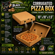 [ 50 PCS 10INCH PIZZA ] PIZZA BOXES , DESSERT BOX , KOTAK KUIH , KOTAK PIZZA 披萨盒 10" X 10" X 1.5" - 