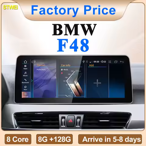 STWEI New ID6 ID7 ID8 UI 12.3 Android System Wireless Carplay AUTO For BMW X1 F48 2016 2017 2018 NBT