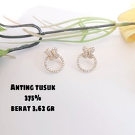 375 8 Carat Real Gold Earrings
