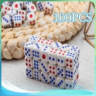 100pcs Plastic Dice Various Sizes Multipurpose White Dice Dice Dice Game Dice
