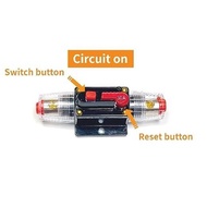 40 Amp Circuit Breakers,Protection Audio Inline Quick Circuit Breaker Fuse Holder Inverter,with Manu