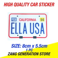 ELLA USA PVC STICKER
