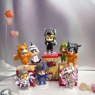 (With Box) Blind Box/Blind Box of 8 Sharp Cosplay Digimon Models Random Blind Box, cartoon model