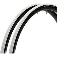 Panaracer Clincher Tires, Set of 2 700 x 23C Category S2 F723-CATS-W2 White/Black Side Road Bike Cro