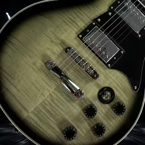 Free Shipping 40-Inch Dark Green Studio Mahogany Body Rosewood Fingerboard Electric Guitars 6 String