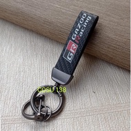 GANTUNGAN Best Carbon Car Keychain GR Logo - GR Gazoo Logo