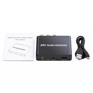 HDMI ARC Adapter Tendak ARC Audio Extractor Digital Optical TOSLINK SPDIF Coaxial & Analog 3.5mm Ste