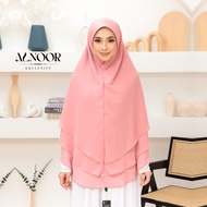 ALNOOR KHIMAR 4XL 3 LAYER Tudung Borong Murah Tudung Sarung Kain Chiffon & Scuba Berdagu