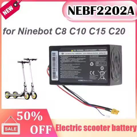 21.6V 2500mAh/7000mAh for Ninebot C8 C10 C15 C20 C Series Children's Electric Scooter Battery NEBF22