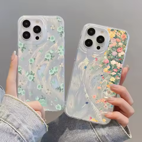 Pink Blue Small Flower Case For Huawei Honor 600 400 Lite 200 Pro X6D X8D X9A X8A X7B X8B X9B X7A X6