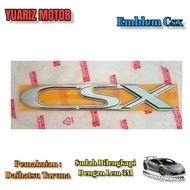 EMBLEM CSX ORIGINAL LOGO TULISAN CSX DAIHATSU TARUNA FULL CHROME