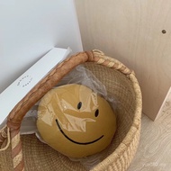 Ins Style Decorative Pillow Pillow Fleece Children's Room Embroidery Double-Sided Smiley Face Love C