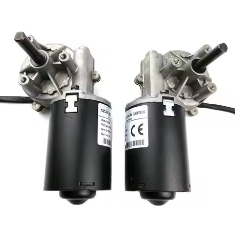 Worm gear reducer DC 12V 24V roller shutter door motor 30 rpm 50 rpm 100 rpm left/right
