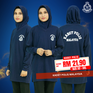 CY 1903 TSHIRT MUSLIMAH KADET POLIS PLUS SIZE / BAJU KADET POLIS MUSLIMAH / TSHIRT MUSLIMAH SCOUT / 