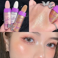 Face Body Highlight 3 Colors Cosmetics Highlighter Powder Shimmer Contour Blush Powder Face Makeup F