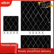 Allinit Wall Sticker  DIY Acrylic Rhombic Mirror Stickers Self-Adhesive Black Modern Decoration for Home Living Room Bedroom