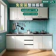 304 Stainless Steel Kitchen Cabinet Stove Cabinet Customized Stainless Steel Cabinet Integrated Hous