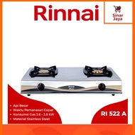 RINNAI RI-522 A Kompor Gas 2 Tungku Stainless (Api Besar)