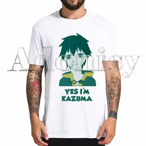 Konosuba God’s Blessing on This Wonderful World!Men Women T-shirt Tops Crew Neck Fitted Soft Anime M