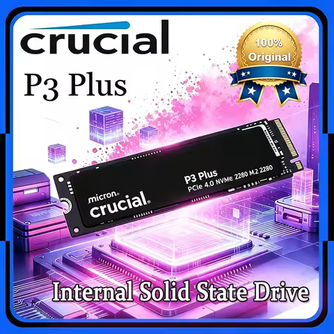 Crucial P3 Plus SSD 1TB 2TB PCIe Gen4 NVMe M.2 SSD Internal Hard Drive(OEM Package)&Crucial NVME 228