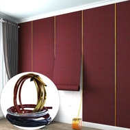 New Self-adhesive Beautiful Edge PVC Gold Semicircular Line Background Wall Metal Decorative Strip Mirror Frame Sticker Deca Ceiling edging stripl