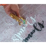 DONUT WORD (Wooden Letter Cut)