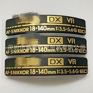Sesuai untuk plat nama Nikon 18-140 18 140, logo lensa, label logo, baharu.