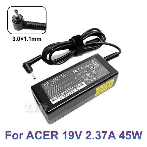 19V 2.37A 45W 3.0*1.1mm AC Laptop Power Adapter Charger For Acer A13-045N2A S7 S7-392/391 V3-371/372