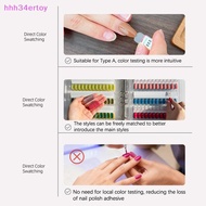 hhh34ertoy> 120/180/240 Transparent Colors Magnetic Tips Nail Art Swatch Book Manicure Color Test St