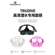 Trudive Freediving/Scuba Mask Black/White/Pink